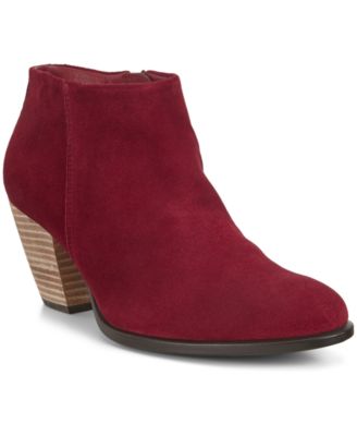 macys womens red booties