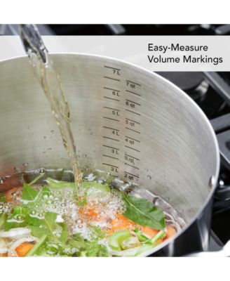 3-Ply Base Stainless Steel 8 Quart Induction Stockpot with Lid