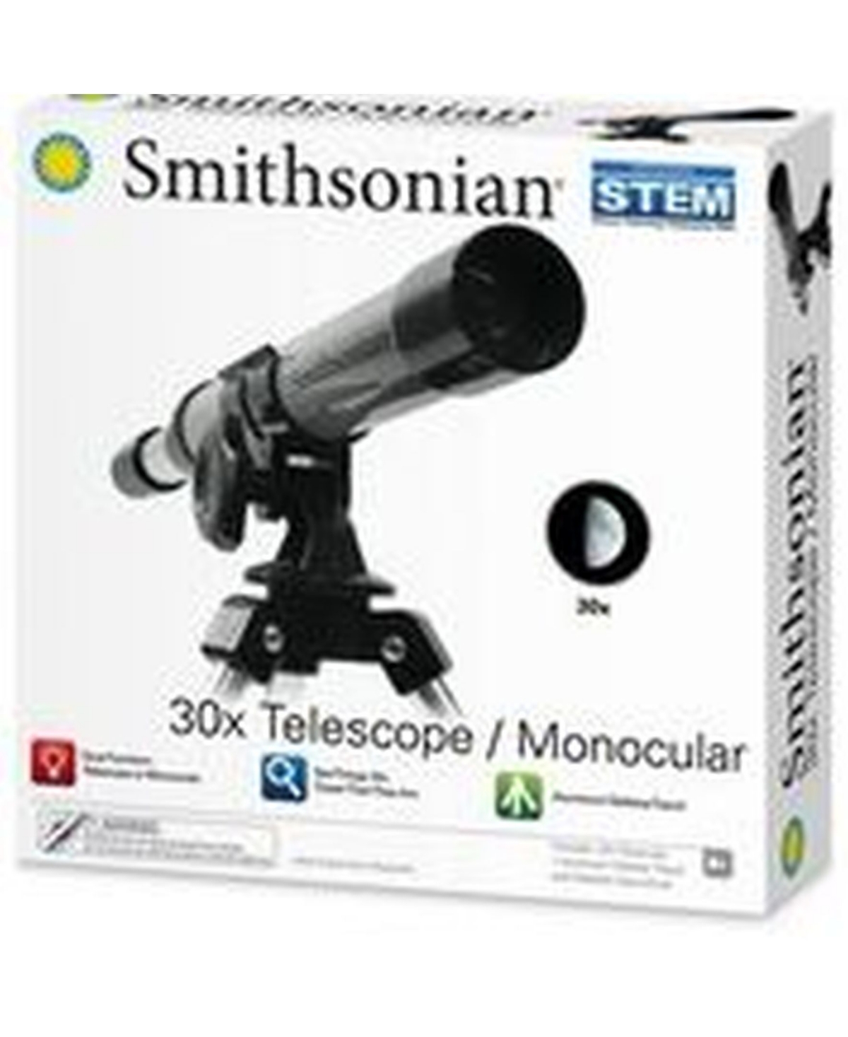 Nsi Smithsonian 30x Telescope/monocular In Black