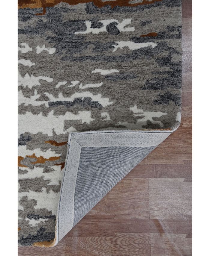Amer Rugs Abstract ABS-3 Orange 5' x 8' Area Rug - Macy's