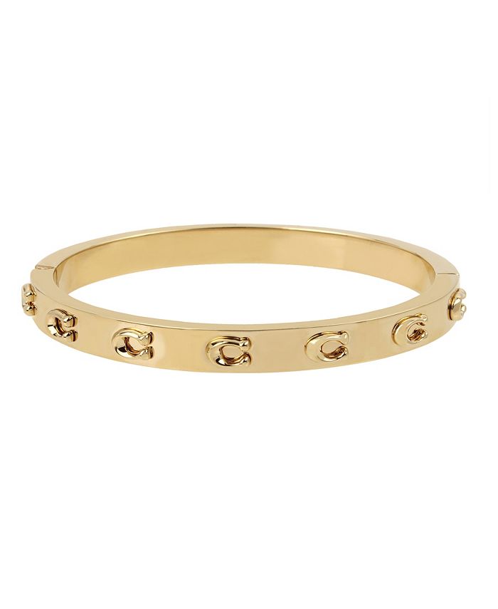 COACH Signature C Hinged Bangle Bracelet & Reviews - Bracelets - Jewelry &  Watches - Macy's