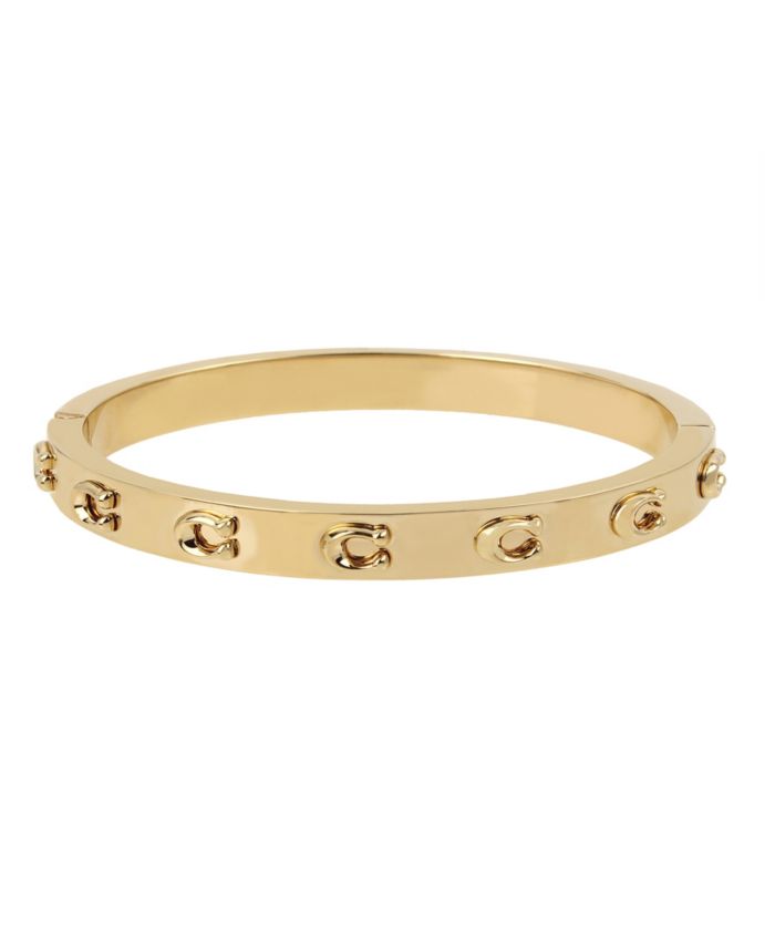 COACH Signature C Hinged Bangle Bracelet