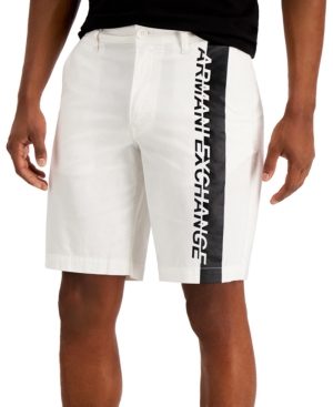 Get The Ax Armani Exchange Men S Colorblock Logo Stretch Twill Bermuda Shorts Created For Macy S From Macys Com Now Ibt Shop