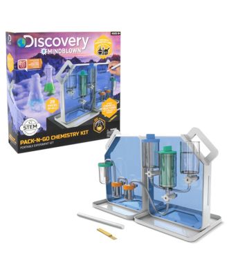 Discovery Mindblown Toy Chemistry Pack-n-Go Experiment Set 29 Pc