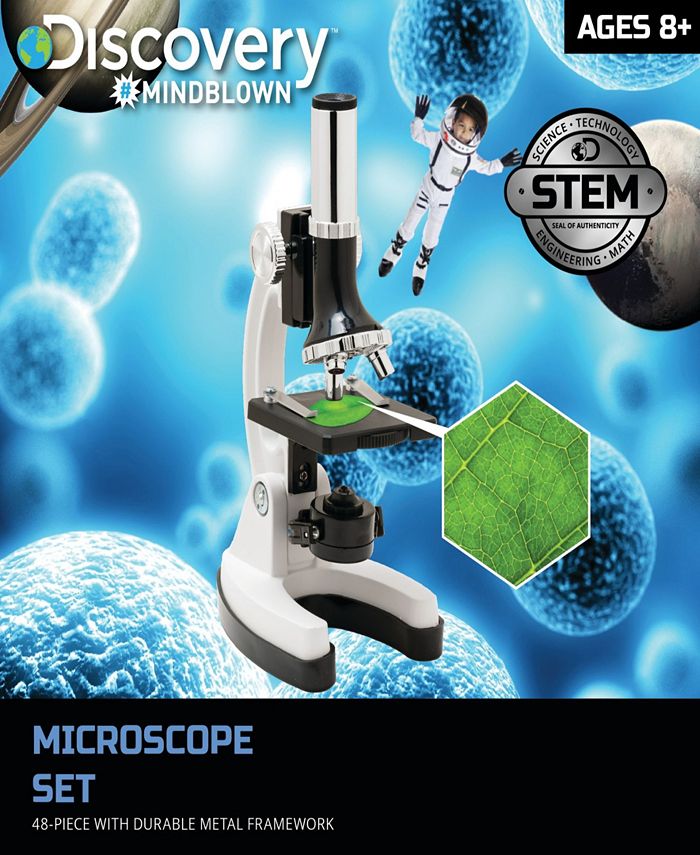 Discovery MINDBLOWN 48 Piece Microscope Set with Case Macy's