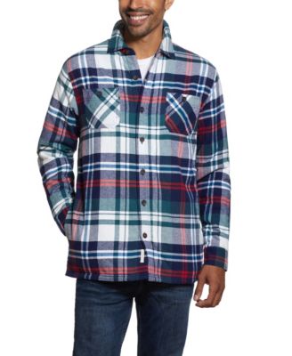 Mens flannel sherpa jacket best sale