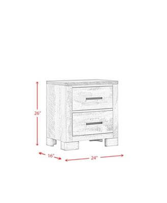 Adam 2-Drawer Nightstand