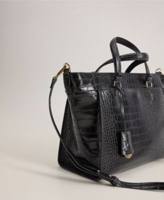 mango strap shopper bag