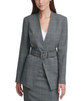 calvin klein plaid jacket