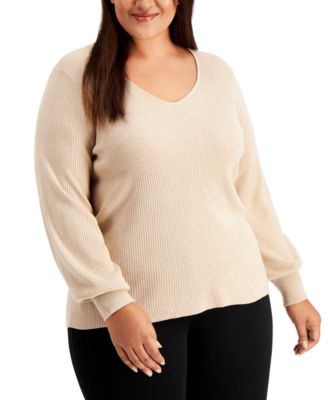 Calvin Klein Plus Size Balloon-Sleeve 