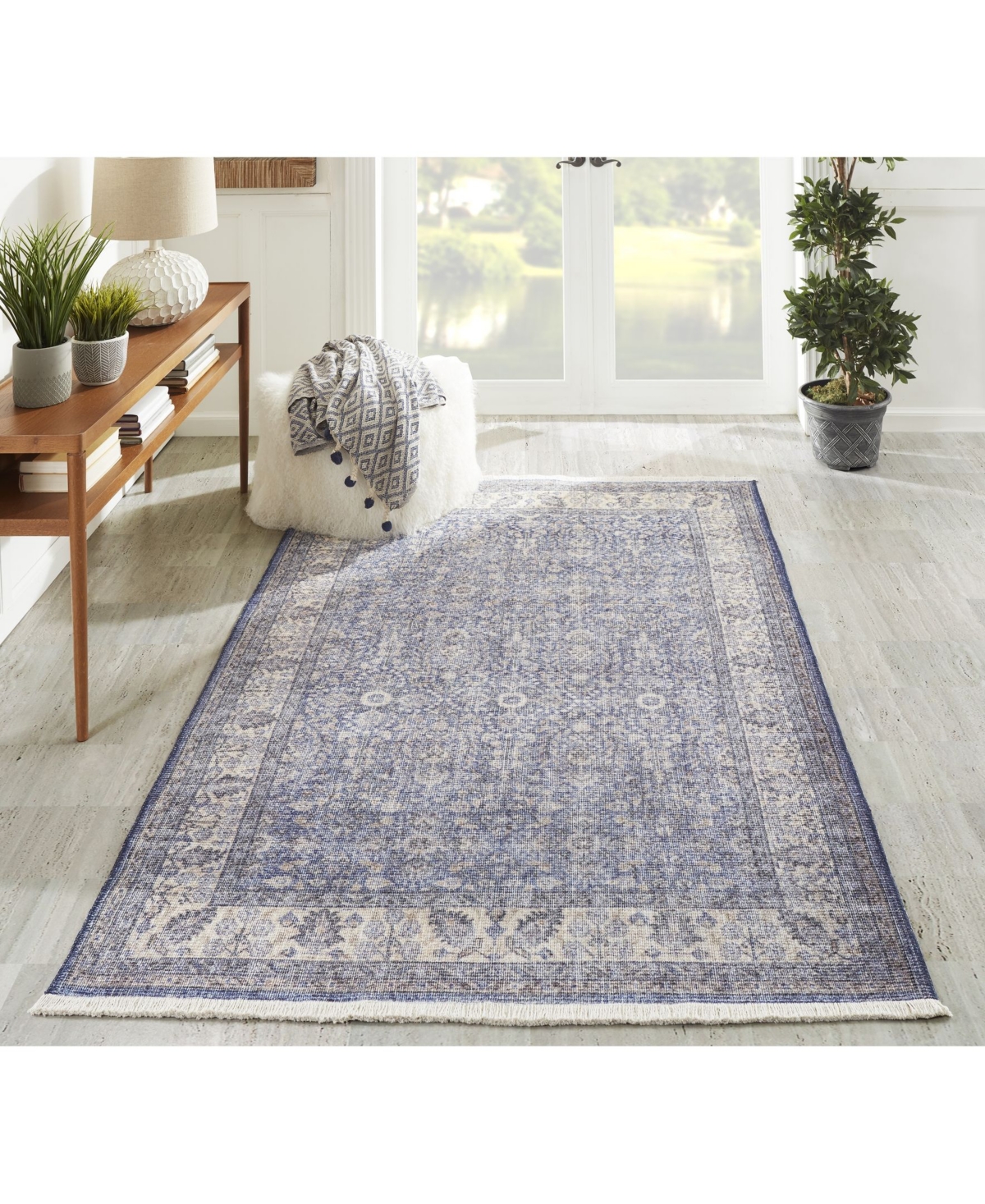 Momeni Helena Hel-4Area Rug - Blue