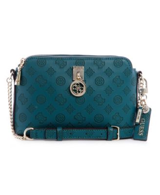 guess ninnette double zip wristlet