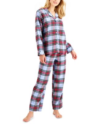 Family Pajamas - Cotton Plaid Flannel Pajamas Set
