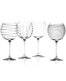 "Clear Cheers" Balloon Goblets, Set Of 4