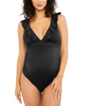 Coral Maternity Swimsuit – For All of Maternity LLC