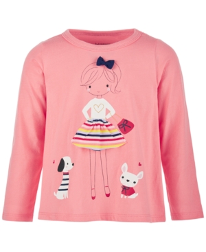 image of First Impressions Toddler Girls Friends Long-Sleeve Cotton T-Shirt, Created for Macy-s