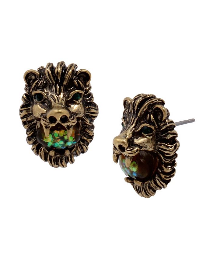 Betsey Johnson Lion Stud Earrings Macy s