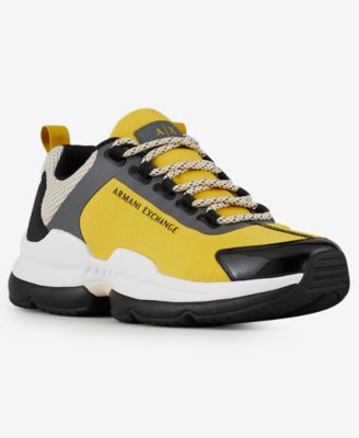 armani exchange yellow shoes