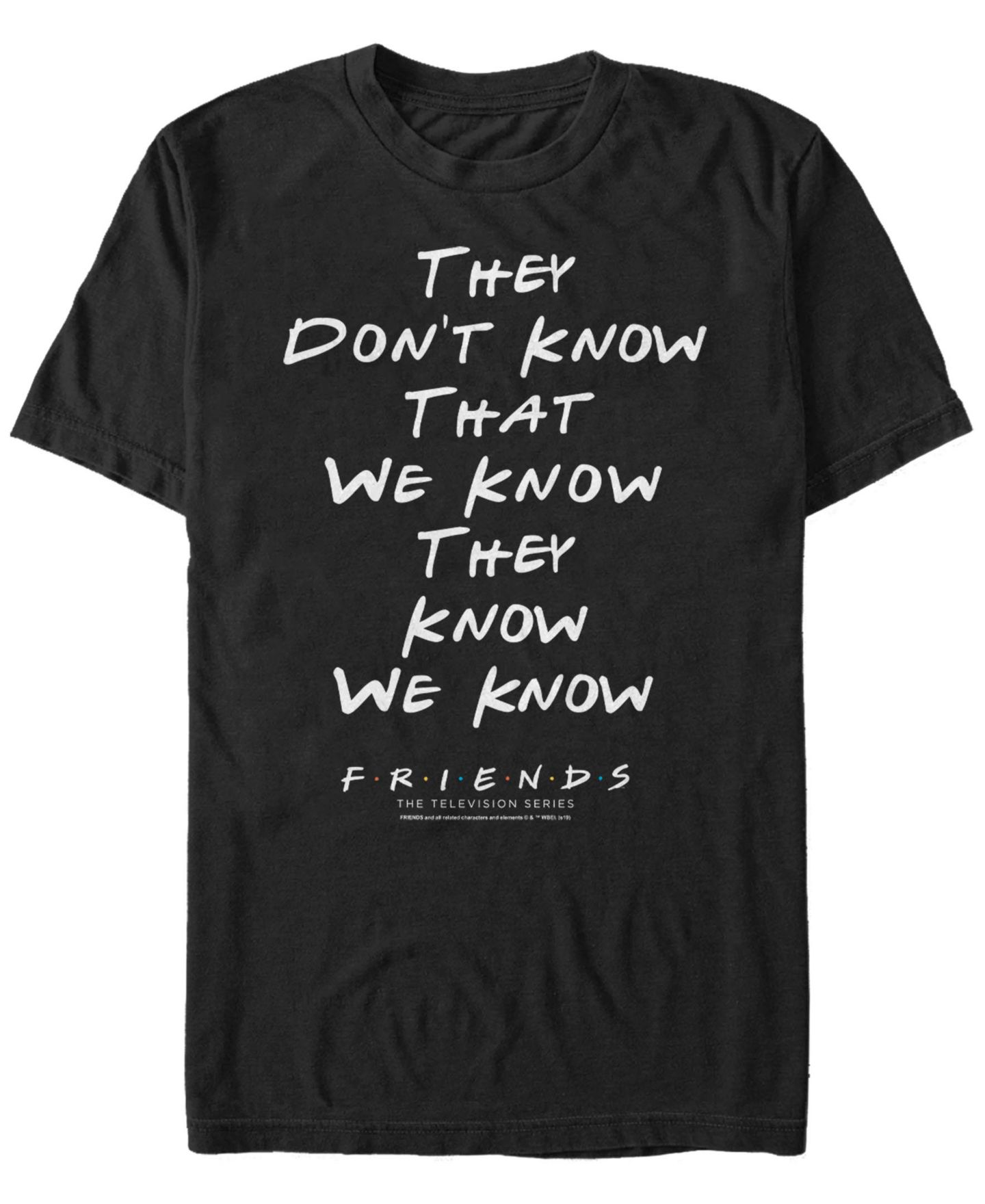 Мужская футболка Fifth Sun Friends They Don't Know Short Sleeve, цвет: Чёрный — фото 1
