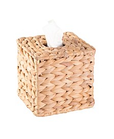 Water Hyacinth Wicker Square Tissue Box Cover