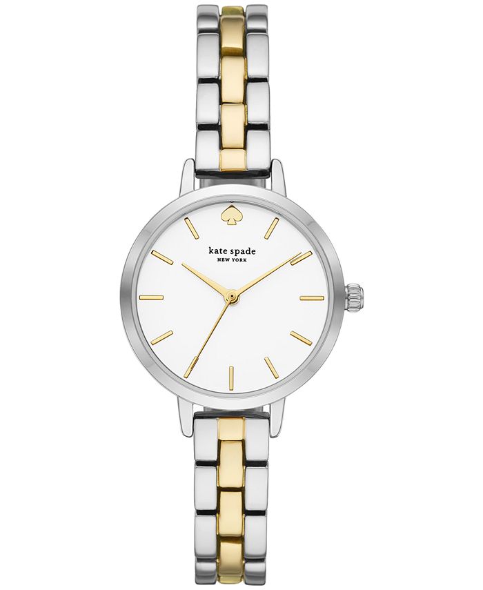 kate spade new york Women's Metro Two-Tone Stainless Steel Bracelet Watch  30mm & Reviews - All Watches - Jewelry & Watches - Macy's