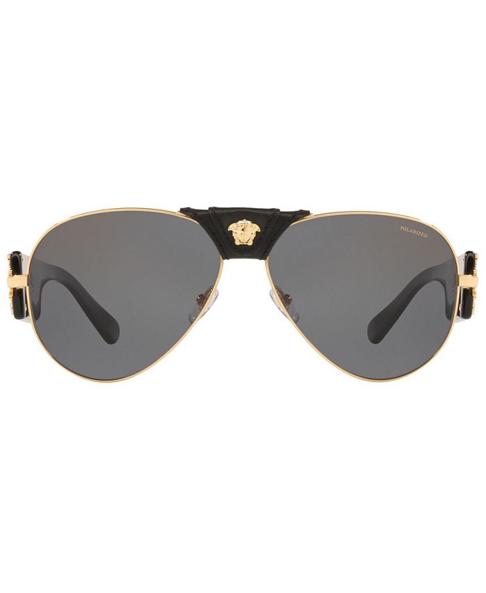 Versace Men's Polarized Sunglasses, VE2150Q 62 - Macy's