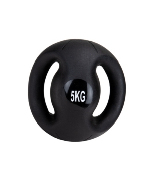 Mind Reader Medicine Ball with Handles Strength Training Ball Home Fitness Core Workout Ball