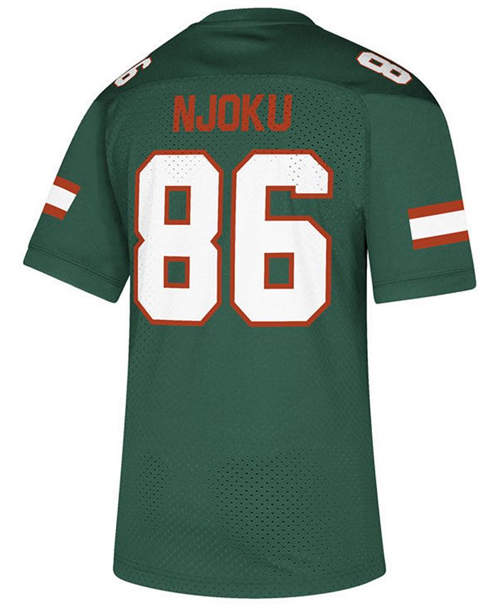 Authentic NCAA Apparel adidas Miami Hurricanes David Njoku Men's