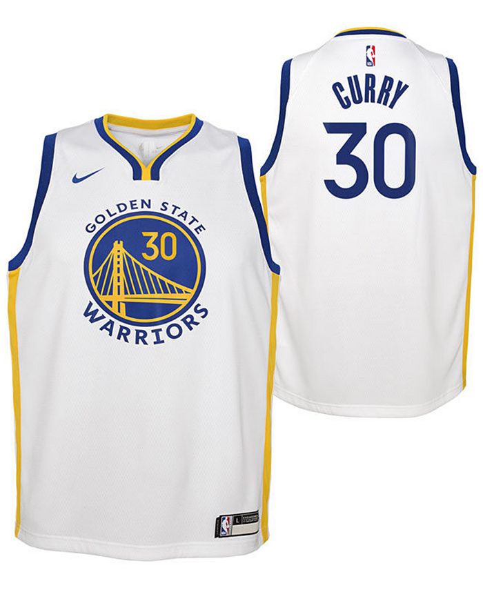 Youth Nike Stephen Curry Gold Golden State Warriors Name & Number  Performance T-Shirt
