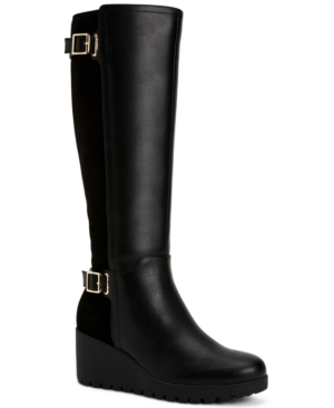 image of Giani Bernini Sannaa Wedge Boots, Created for Macy-s Women-s Shoes