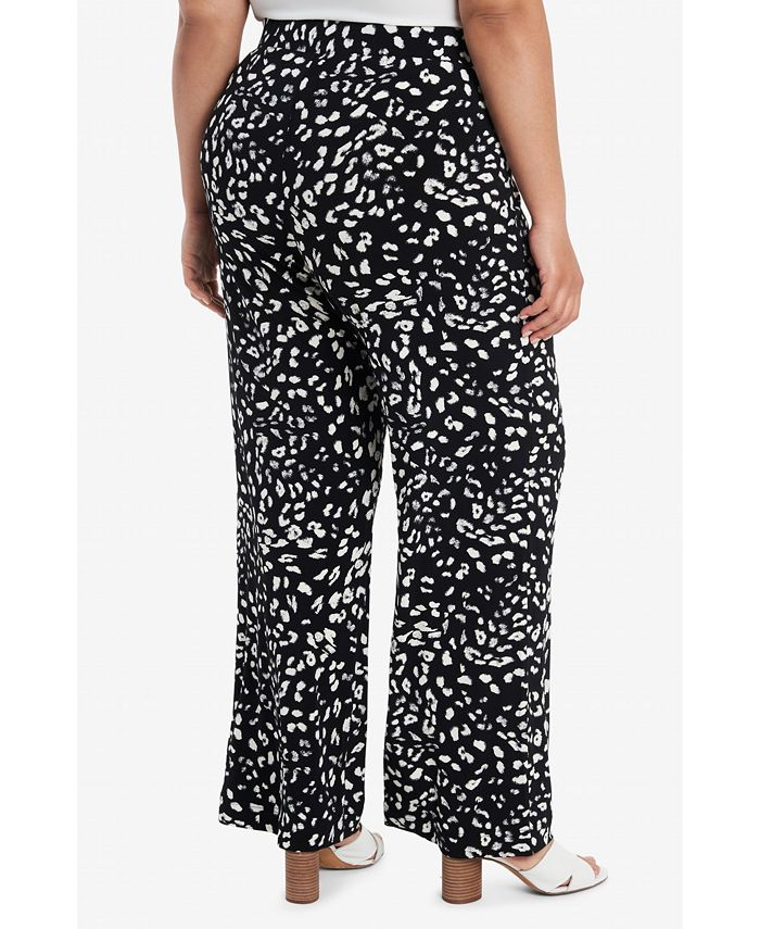 Vince Camuto Plus Size Printed Pull On Pants - Macy's