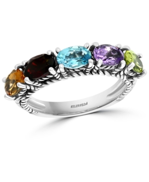 image of Effy Multi-Gemstone Statement Ring (3 ct. t.w.) in Sterling Silver