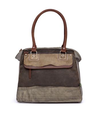 Tapa Canvas Satchel Bag