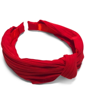 image of Inc Knotted Pleated Fabric Headband, Created for Macy-s