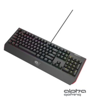 Alpha Gaming Recon keyboard - Led Backlit Semi-Mechanical Gaming Keyboard with Macro Keys & Dedicated Media Controls for Both Pc's and Macs