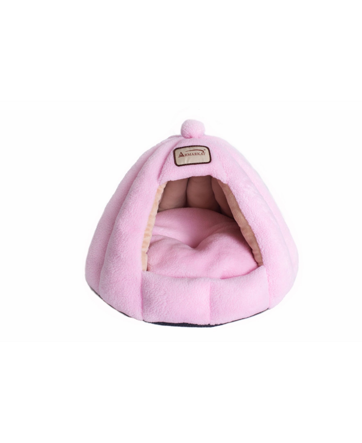 Gumdrop Cartoon Pet Bed for Cats and Small Dogs - Pink