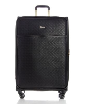 guess leopard suitcase