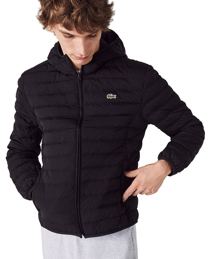 Lacoste Packable Puffer Jacket with - Macy's
