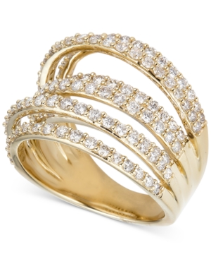 image of Diamond Multi-Level Statement Ring (2 ct. t.w.) in 14k Gold