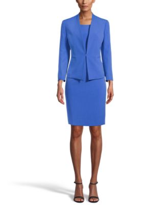 Le Suit Stretch Crepe Dress Suit - Macy's