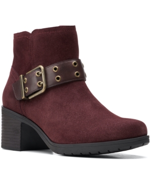 image of Clarks Hollis Star Buckle Booties Women-s Shoes
