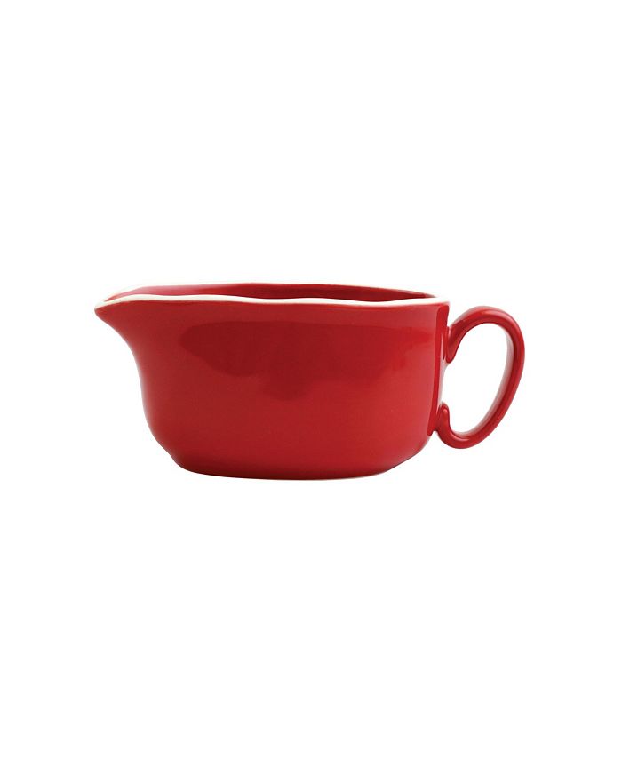 VIETRI Chroma Red Gravy Boat Macy's