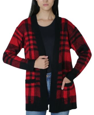 juniors red cardigan