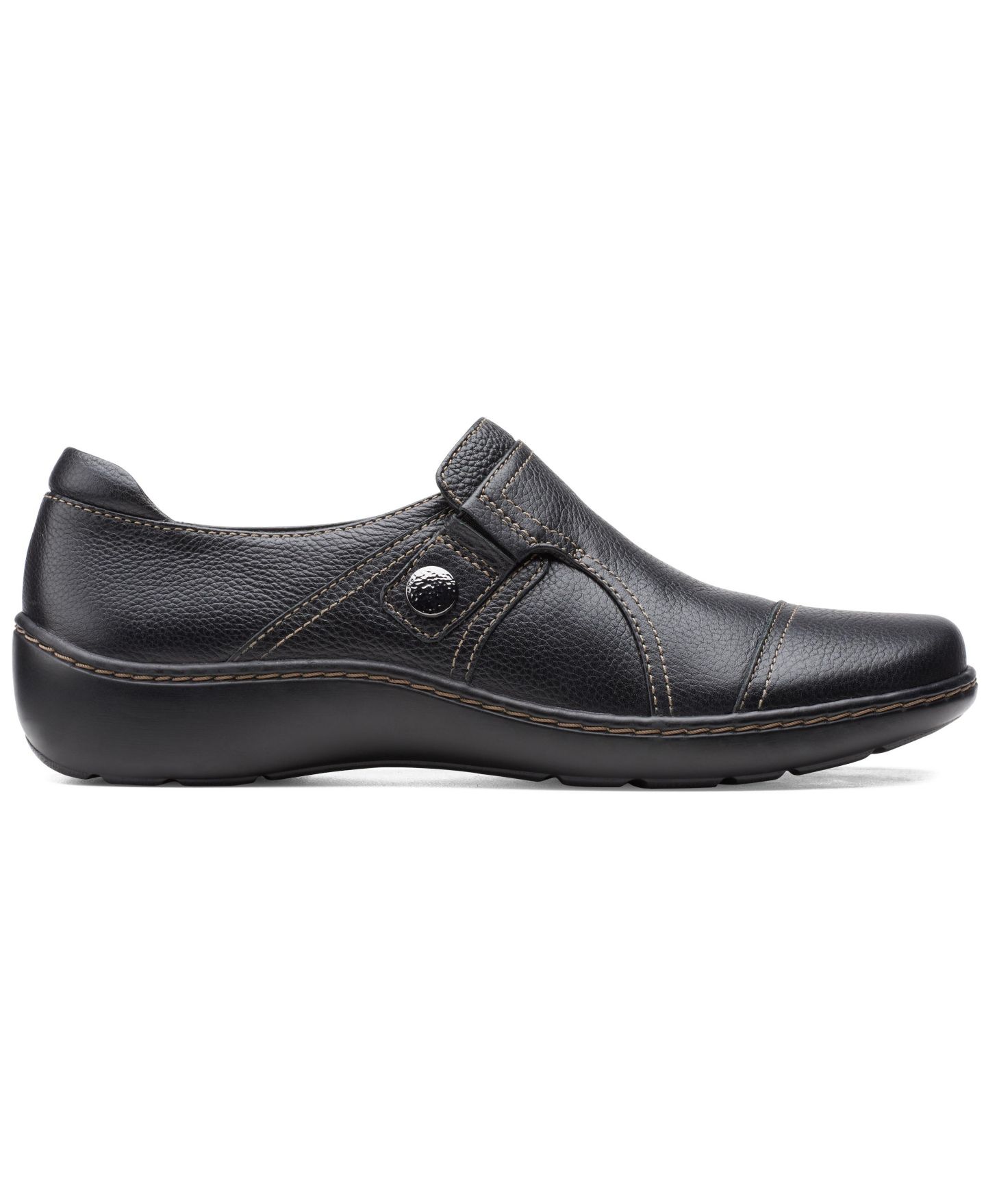 Женские туфли Clarks Collection Cora Poppy, цвет: Чёрный кожаный — фото 2