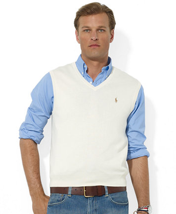 Polo Ralph Lauren Men's Sweater Vest, Core Solid Sweater Vest ...