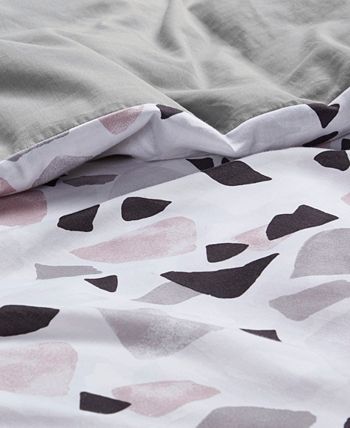 CosmoLiving - Terrazzo Printed Comforter Set, 3 Piece
