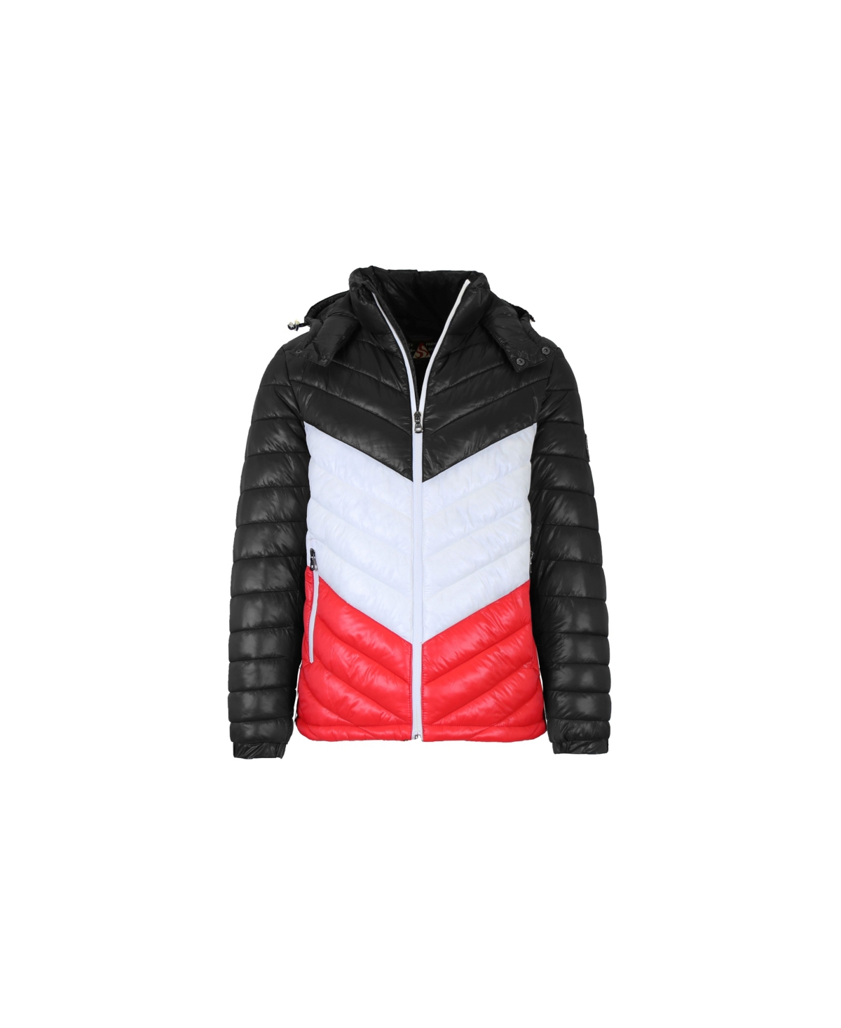 Men's Heavyweight Quilted Hooded Puffer Bubble Jacket - Multi