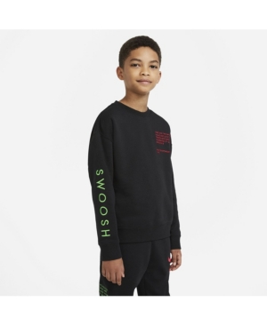 Nike Big Boys Sportswear Swoosh Crew