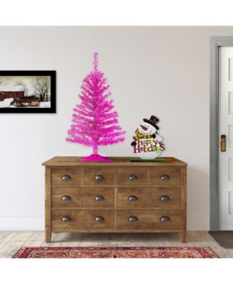 3 ft. Pink Tinsel Tree