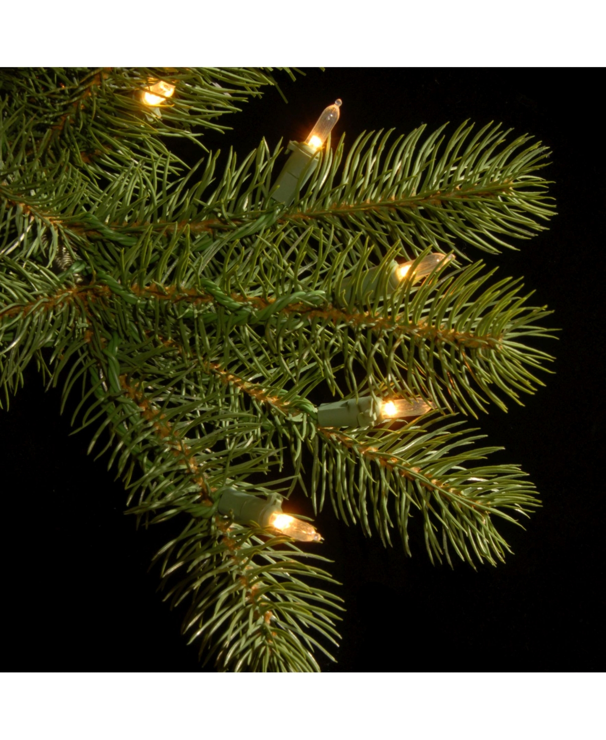 National Tree 9' "Feel Real" Down Swept Douglas Fir Hinged Tree with 900 Low Voltage Dual Led Lights